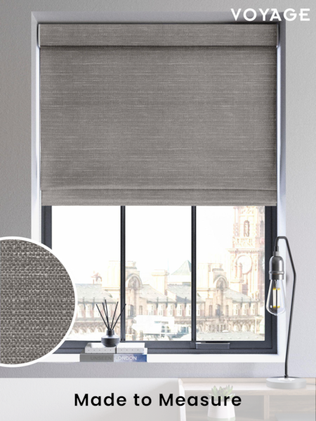 Grey Voyage Maison Jasper Made To Measure Roman Blind (903739) | £79
