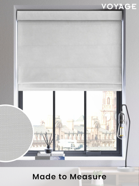 Frost White Voyage Maison Jasper Made To Measure Roman Blind (903936) | £79