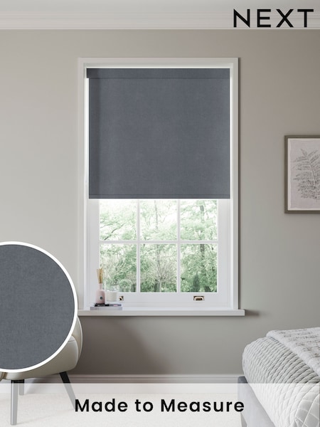Charcoal Grey Hollis Made to Measure Roller Blind (904532) | £58