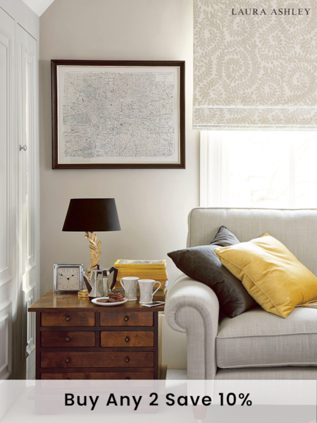 Laura Ashley Dark Chestnut Garrat 6 Drawer Side Table (905618) | £495