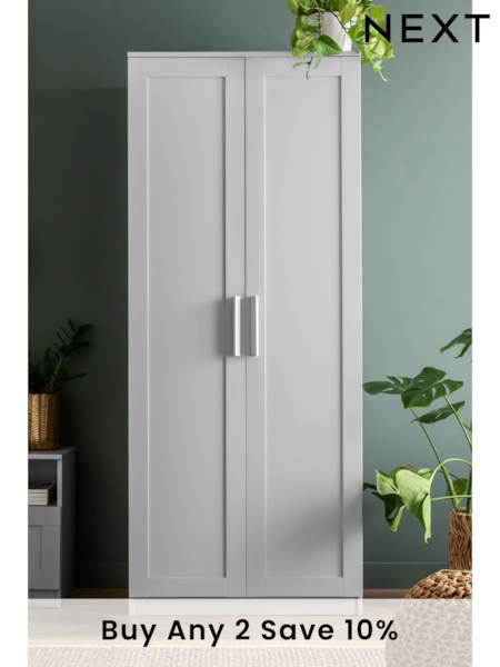 Grey Flynn Double Wardrobe (906310) | £215