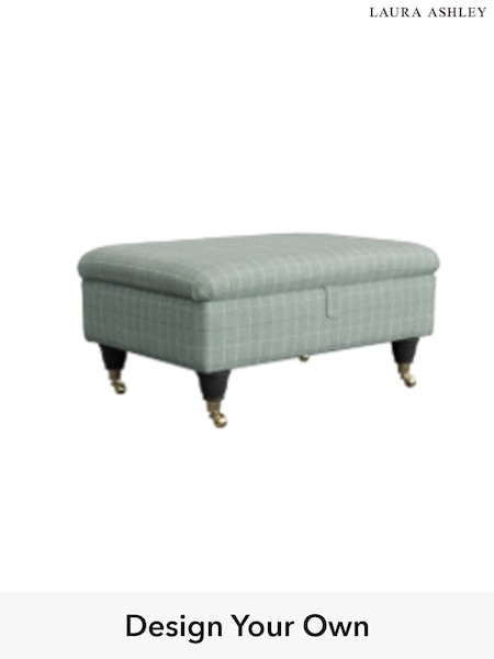 Carolyn Check/Duck Egg Kingston By Laura Ashley (906450) | £575