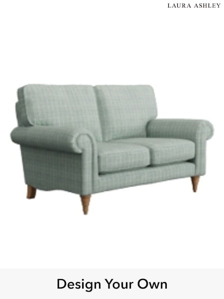 Carolyn Check/Duck Egg Kingston By Laura Ashley (906450) | £1,200