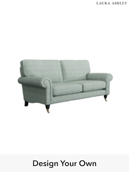 Carolyn Check/Duck Egg Kingston By Laura Ashley (906450) | £1,400