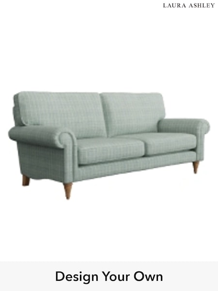 Carolyn Check/Duck Egg Kingston By Laura Ashley (906450) | £1,500