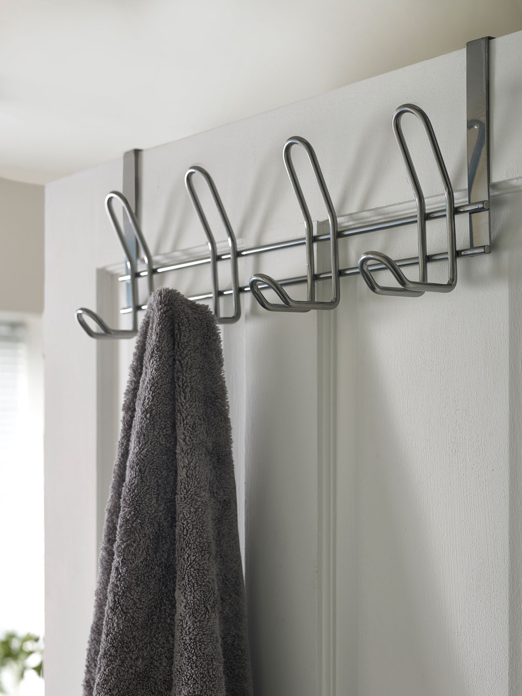 Door Hooks For Hanging Over-The-Door Hook Rack Triple Coat