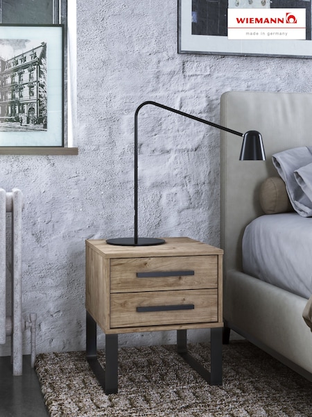 Wiemann Oak Jenson 2 Drawer Bedside Table (907900) | £330