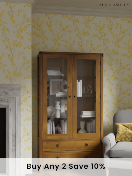Laura Ashley Honey Gold Balmoral 2 Door 2 Drawer Display Unit (909036) | £1,295