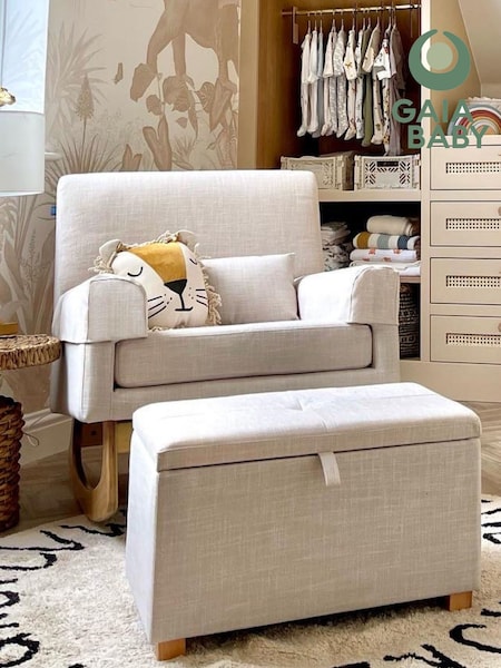 Gaia Baby Oatmeal Dove Serena Rocking Nursing Chair (910498) | £400