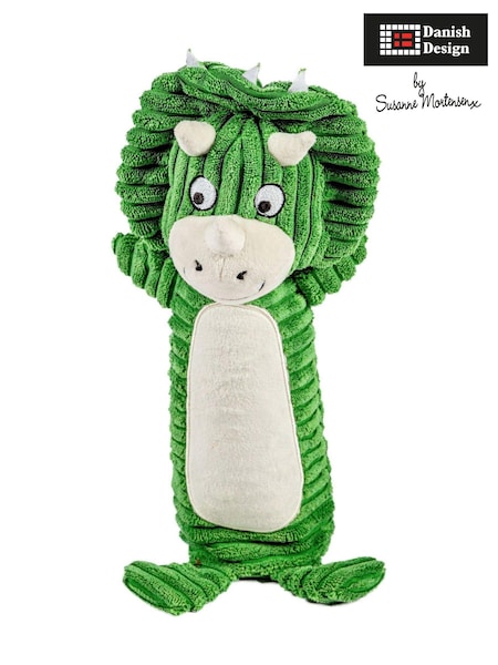 Danish Designs Green Declan the Dinosaur Dog Toy (910611) | £16