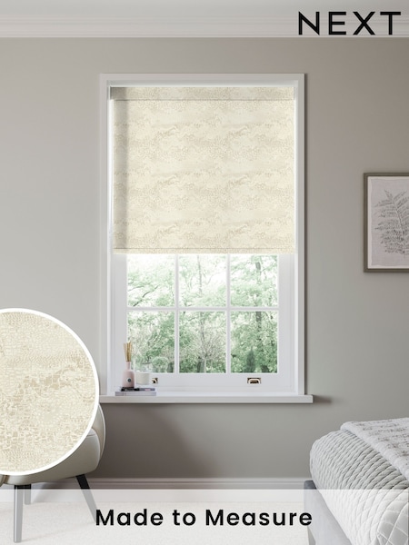 Ivory Cream Kliffe Made to Measure Blackout Roller Blind (911648) | £63