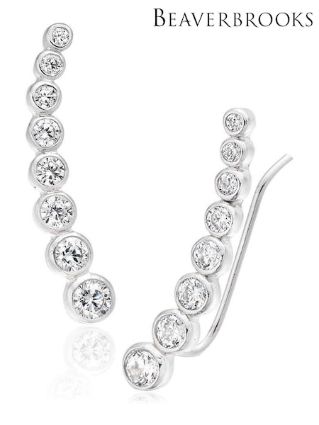 Beaverbrooks Cubic Zirconia Climber Earrings (911686) | £45