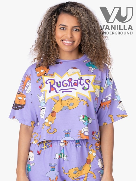 Vanilla Underground Purple Rugrats Ladies Licensing Short Pyjamas (911872) | £25