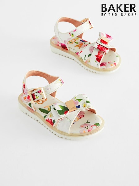 Baker by Ted Baker Girls Sporty Sandals with Bow (913045) | £36
