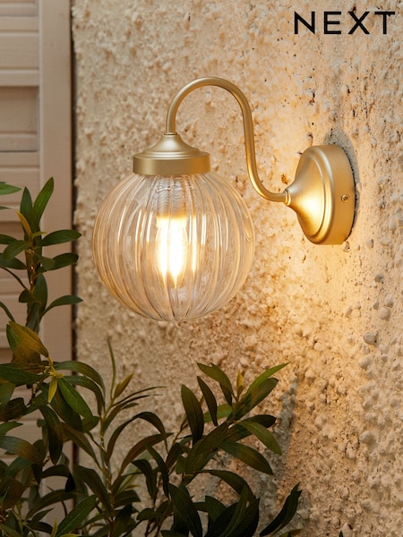Brass Bourton Outdoor And Indoor (Including Bathroom) Wall Light (913088) | £40