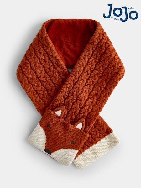Orange Fox - Jojo Maman Bébé Knitted Scarf