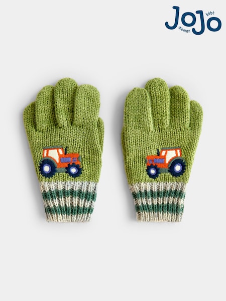 Green Tractor - Jojo Maman Bébé Gloves