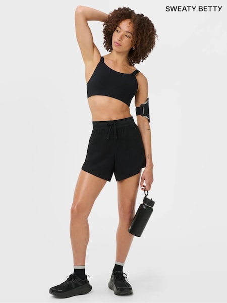 Black - Sweaty Betty Runner's High Loose Shorts