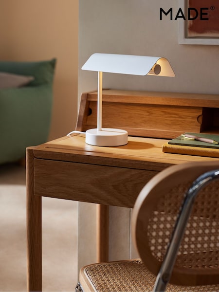 MADE.COM White Ellis Table Lamp (915305) | £65