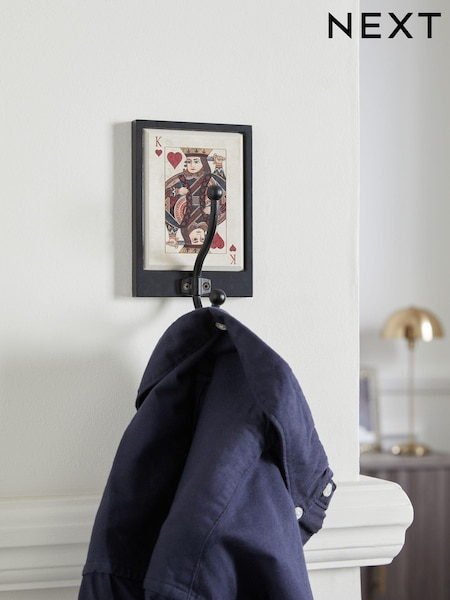Monochrome Playing Card King Wall Hook (915583) | £8