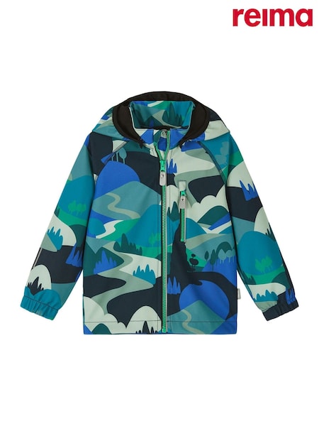 Blue - Reima Water Resistant Vantti Softshell Jacket