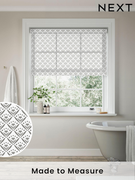 Slate Grey Margo Sheer Made to Measure Roller Blind (916232) | £57