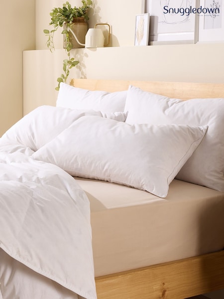 Snuggledown Pair of Duck Feather and Down 100% Cotton Pillows (916474) | £41