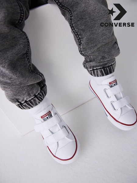 Converse White Chuck Ox 2V Infant Trainers (916706) | £37