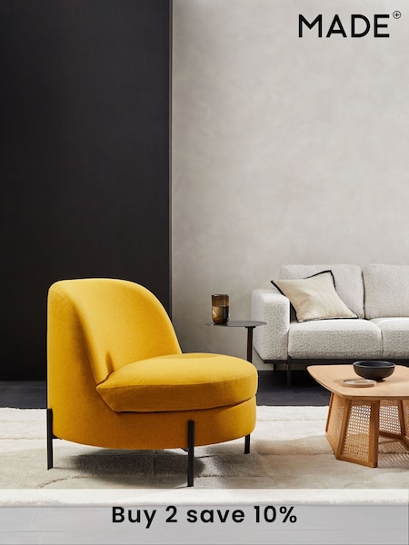 MADE.COM Mustard Yellow Mazie Accent Chair (917596) | £450