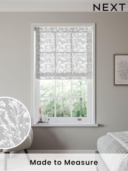 Mist Grey Vera Sheer Made to Measure Roller Blind (918643) | £57