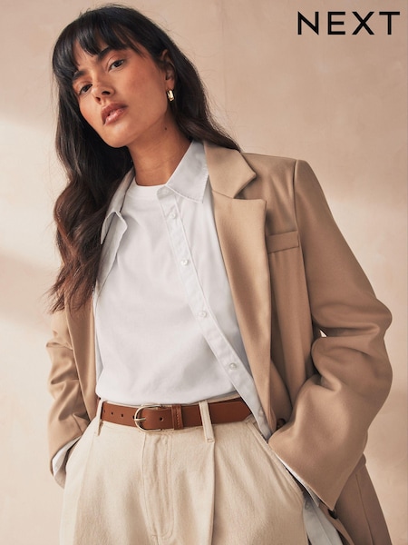Tan Brown Regular Leather Belt (918921) | £12.50