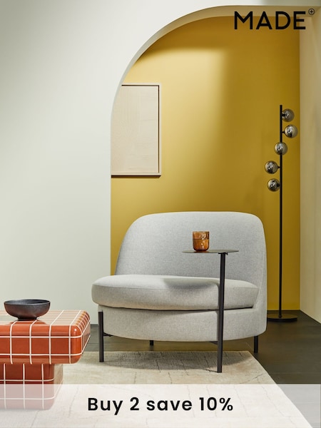 MADE.COM Cool Grey Mazie Accent Chair (919558) | £450