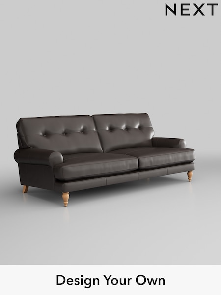 Columbia/Dark Brown Erin Buttoned Back Leather Deep Sit (919804) | £1,999