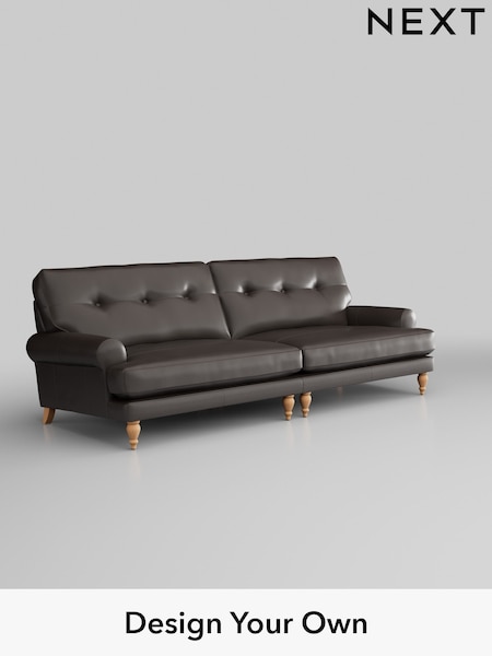 Columbia/Dark Brown Erin Buttoned Back Leather Deep Sit (919804) | £2,099