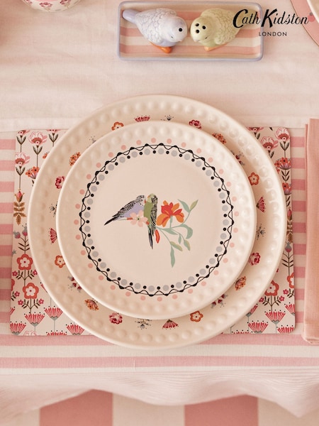 Cath Kidston Cream Painted Table Dinner Plates Set of 4 (920528) | £48