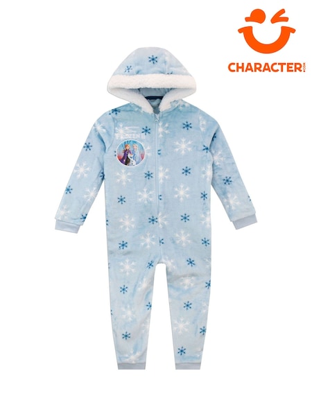 Character Blue Disney Frozen Fleece Hooded All-In-One (921327) | £28