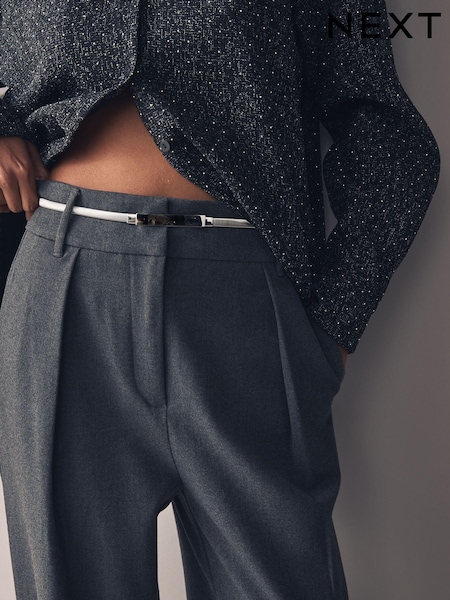 Silver Skinny Stretch Plaque Belt (921333) | £14