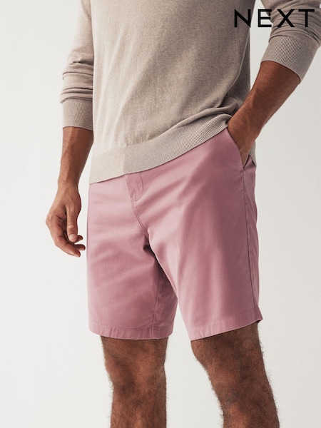 Pink Straight Fit Stretch Chinos Shorts (921803) | £20