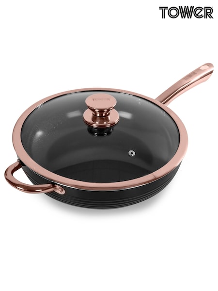 Tower Black Black And Rose Gold 28cm Multi Pan (922593) | £40