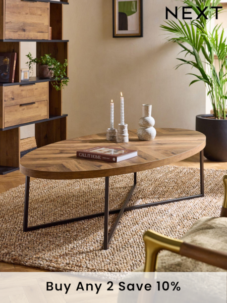 Dark Bronx Chevron Extra Large Coffee Table (922844) | £225