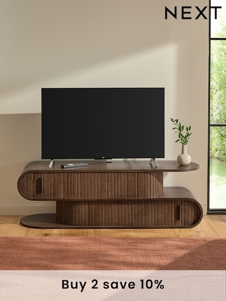 Dark Hyde Tambour Door TV Unit (922934) | £550
