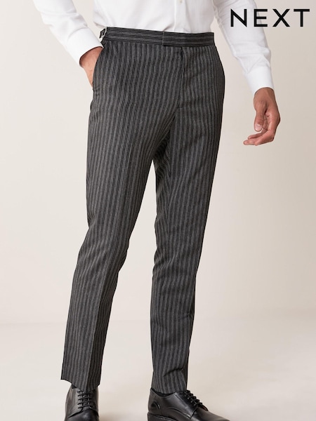 Charcoal Grey Slim Fit Morning Suit: Trousers (923675) | £35