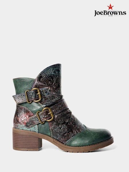 Green - Joe Browns Renaissance Strappy Ankle Boots