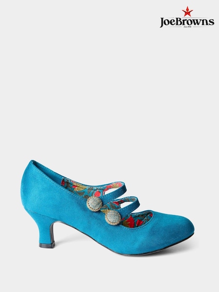 Blue - Joe Browns Check Me Out Double Strap Mary Jane Shoes