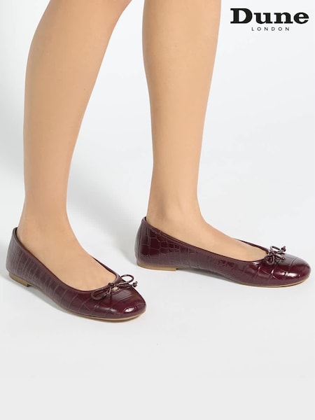 Red - Dune London Wf Helenne Ballet Pumps