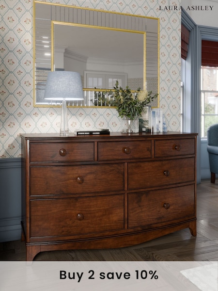 Laura Ashley Dark Broughton 3+4 Drawer Chest (925552) | £1,595