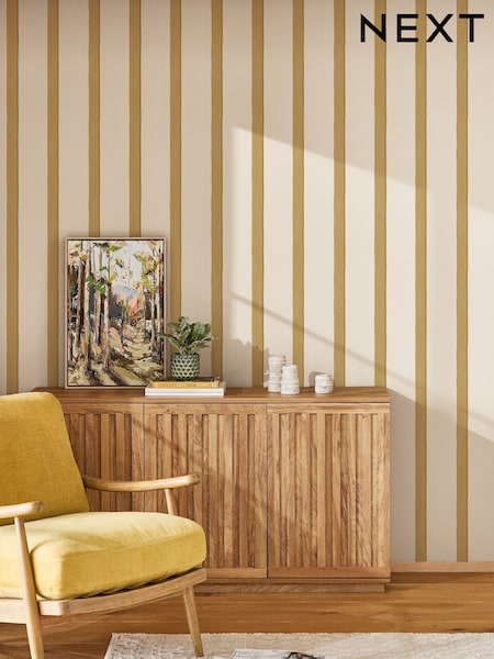 Painted Stripe Wallpaper 10m