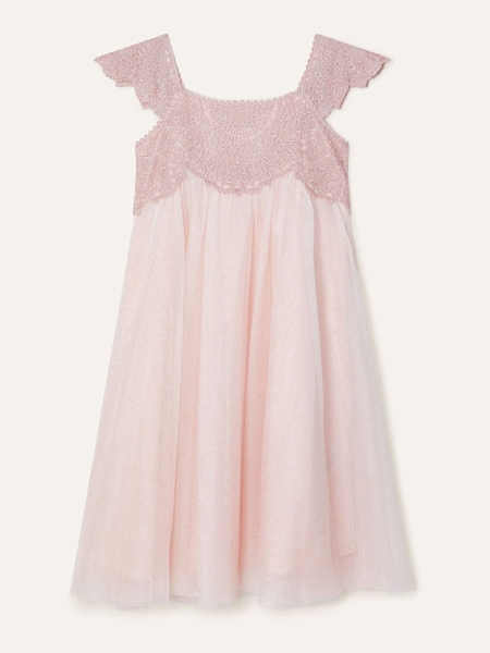 Monsoon Pink Estella Embroidered Dress (927613) | £50 - £56