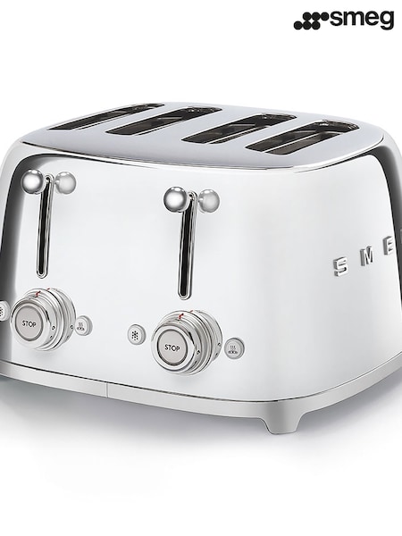 Smeg Silver 4 Slice Toaster (928462) | £210