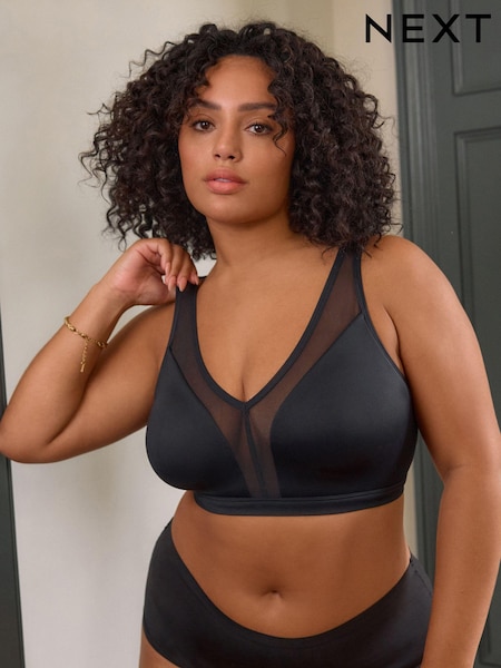 Black Total Support Non Wire Ultimate Comfort Bra B-H (929546) | £22